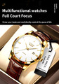 Lige Edelstahl Herren Armbanduhr Lederarmband Männeruhr Business Herrenuhr