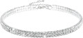 Strass Choker Halsband Silber Damen Schmuck Diamant Choker