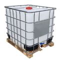 1000l IBC Container Wassertank Regenwassertank Tank auf Holzpalette GESPÜLT