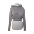 Kapuzenpullover, Größe: M, Grau, Polyester, Einfarbig, Damen #CdP