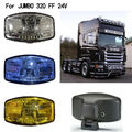 Strahler + LEDs für Scania Volvo DAF MAN 24V Jumbo Oval SCHWARZ Zubehör