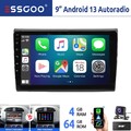 9" DAB+ Autoradio Für Fiat Bravo II 2007-12 Android 14 Carplay 4+64G GPS Navi FM