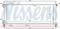 Wasserkühler Kühlrippen mechanisch gefügt 617731 NISSENS für FIAT PANDA