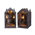 3D Holz Puzzle Bücherregal Dekor Puppenhäuser Miniatur Haus DIY Book Nook Kit DE
