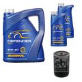 FEBI BILSTEIN Ölfilter 7L MANNOL Defender 10W-40 für VW Passat Variant 3B6 1.8