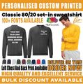 Personalisiert Maßarbeit Fruit of the Loom Klassisch Pullover Text Logo SS200