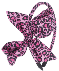 Elly LEO Schleifen LEOPARDEN BOW Haarreif / Haarschmuck Rockabilly