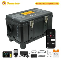 8KW 12V 24V Diesel Standheizung Luftheizung LCD LKW RV Air Heater W/230V adapter
