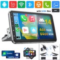 10" Android 14 DAB+ Autoradio GPS Navi 1 DIN WIFI 360° Drehbar Bildschirm Kamera