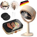 Tragbare Dunstabzugshaube Desktop-Abzugshaube mit 2-Gang BBQ Kochen Hot Pot