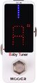 Mooer Baby Tuner Effektpedal Stimmgerät E-Gitarre Guitar Bass True Bypass Weiß