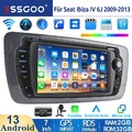 DVR Carplay Autoradio 32G Android 14 Navi RDS BT Für Seat Ibiza IV 6J 6P 2009-13