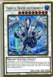 Yu-GI-OH TRishula Drache der Eisbarriere Gold Rare MGED-DE027