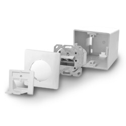 Cat Netzwerkdose Netzwerk Dose RJ45 2 port Aufputz Unterputz LAN Cat6 ARLI Inter