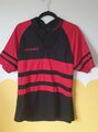  KOOGA Rugby Shirt Herren Größe M schwarz/rot kurzärmelig, Six Nations Rugby Top 