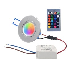 RGB LED Spots Leuchte 230V Einbaustrahler Dimmbar Deckenspots Einbauleuchten