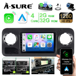 Android 14 Autoradio GPS Navi CarPlay WiFi +Kam Für Mercedes Sprinter W907 W910