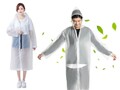  Wasserdicht Regenjacke Raincoat Regenmantel mit Kapuze Regenschutz Regenponcho 