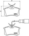 BREMBO Bremsbelagsatz Scheibenbremse PRIME P 85 058 für SEAT FORD VW GALAXY 7M8