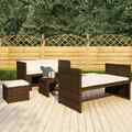 Polyrattan Garten möbel Gartenset Lounge Garnitur Set Sitz gruppe Rattanmöbel DE