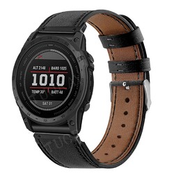 Quick Fit Leder Armband für Garmin Fenix 7 7X 6 6X Pro 5 5X Plus Epix Smartwatch