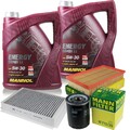 Motor-Öl 10L MANNOL 5W-30 Combi LL+MANN-FILTER Filterpaket Filterpaket
