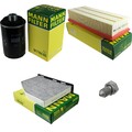 MANN-FILTER Inspektionspaket Filterset für Audi A3 1.8 TFSI 2.0 VW Golf V