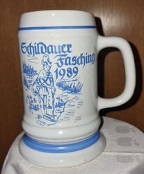 Bierkrug Schildauer Fasching 1989 1l