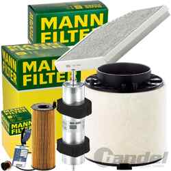 MANN FILTER INSPEKTIONSPAKET passend für 2.7+3.0 TDI AUDI A4 B8 A5 8T 8F