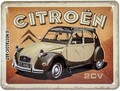 Nostalgic-Art - Retro Blechschild Metallschild 15x20 cm - Citroen 2CV