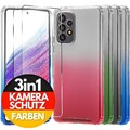 Schutz Hülle für Samsung Kameraschutz TPU Silikon Farbverlauf Slim Fit Panzer HD