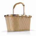 reisenthel carrybag, Einkaufskorb, Picknickkorb, Frame Rhombus Ginger, 22 L