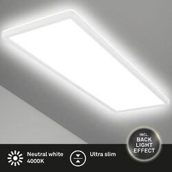 LED Panel Deckenleuchte 58cm Ultraflach Deckenlampe Neutralweiß Backlight 22W