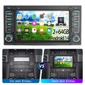 KAM+7" Autoradio Für VW T5 Multivan TransporterAndroid14 GPS NAVI SWC RDS 2+64G