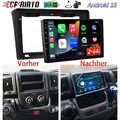DAB+ Für Fiat Ducato 2006-2023 Android 15 Autoradio Navi Apple CarPlay 2GB+64GB