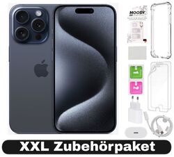 Apple iPhone 15 Pro Max - 256 512 1TB - Titan Schwarz Weiß Natur Blau - XXL Set