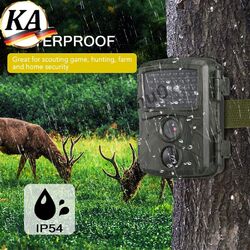 Wildkamera 12MP 1080P Jagdkamera Überwachungskamera PIR Nachtsicht Wasserdicht