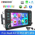 Autoradio Android13 GPS RDS Navi WiFi Für Audi A3 S3 RS3 8P1 8PA 32G Carplay KAM