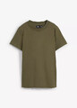 Kurzärmeliges T-Shirt Gr. 52/54 Dunkeloliv Damenshirt Basic Baumwollshirt Neu*