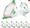 ALUSSO LED Einbaustrahler 230V IP44, 4W Dimmbar Spots , Deckenspots