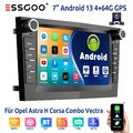 Autoradio Android 13 4+64G Carplay Für Opel Astra H Corsa C BT GPS NAVI RDS Kam+