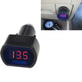 DC 12V 24V Digital Voltmeter Spannungsmesser Zigarettenanzünder  Auto KFZ LKW