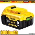 8,0Ah Akku Für DeWalt 18V XR Elektrowerkzeug Li-Ion Batterie DCB184 DCB182