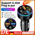 Bluetooth FM Transmitter Auto MP3 Player 2 USB Stick KFZ AUX Zigarettenanzünder-