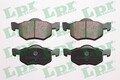 LPR 05P1091 Bremsbelagsatz, Scheibenbremse für FORD MAZDA Bremsanlage