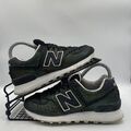 New Balance 574 schwarz grau Wildleder weiß Turnschuhe Größe UK 4 WL574UBA