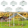 Hühnerstall Kleintierstall mit Deckung Geflügel Hühnerhaus Freilaufgehege 6-24m²