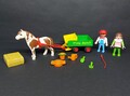 Playmobil Bauernhof | 3713 Pony Wagen | Figur Pferd