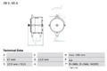 Lichtmaschine Generator für Scania 3 - Series 1988 - 1996 Bosch 0986039490