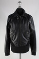 H&M schwarze Leder-Jacke Gr.38/S echtes Leder Top Zustand